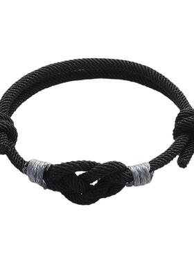 M-D原创八字同心结手绳纯手工编织闺蜜情侣手绳中国风可调节手链