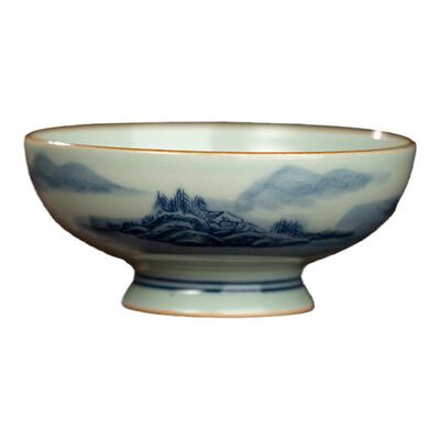 三勤堂[望川江水]斗笠普洱杯