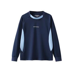 儿童速干衣男童t恤长袖2026春季中大童跑步T足篮球运动上衣训练服