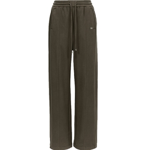 ONLY2025冬季新款舒适弹力抽绳显瘦解构剪裁长裤运动休闲裤女