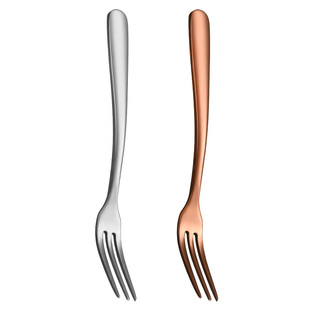 304不锈钢水果叉食品级欧式ins蛋糕叉家用儿童安全高档甜品小叉子