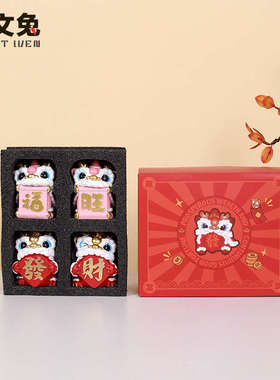 国潮舞龙小摆件桌面装饰办公室喜庆小饰品招财祝福送礼好物