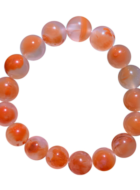 天然冰飘南红玛瑙手链礼物情侣款