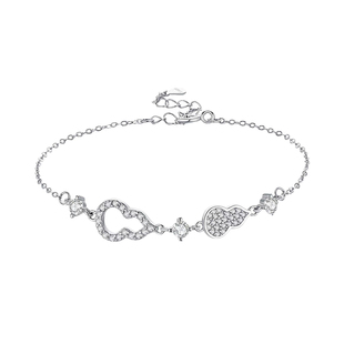 「金财葫芦宝」s999纯银手链女轻奢小众设计高级感锁骨链生日礼物