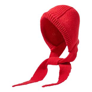 【杨同学】巴拉克法帽子女冬季新款加厚保暖针织毛线帽子围脖一体