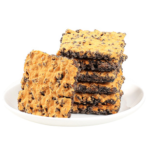 黑金蟹黄锅巴蛋黄黑米肉松糯米网红爆款解馋零食蟹香乌米小袋包装