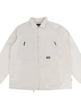 VANS范斯新款男百搭时尚羽绒服夹克保暖休闲翻领外套VN000QR92N1