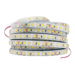 高亮LED灯带2835实心硅胶防水自粘户外水底灯带低压24v防雨灯条