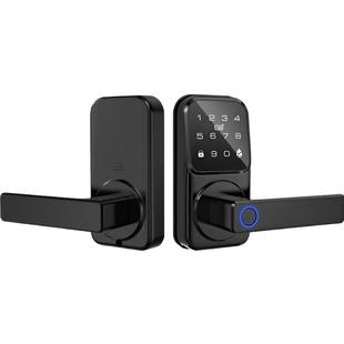 木门指纹密码锁办公室家用公寓出租房室内锁智能电子锁常开模式