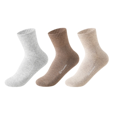 男女士毛圈袜中筒袜纯棉运动袜