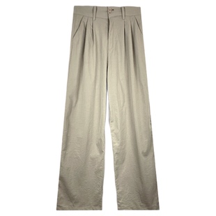 班尼路轻薄肌理感山本裤女春秋气质通勤百搭休闲高腰显瘦阔腿裤J