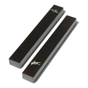 赋比兴 国家非遗 镶嵌螺钿黑檀木镇尺 精品实木书法创意镇尺 中式高档玉石文房四宝书画用品书法实木压条摆件