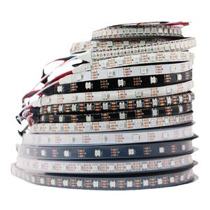 5V74灯96灯跑马软灯条5050灯珠内置IC单点单控WS2812B幻彩LED灯带