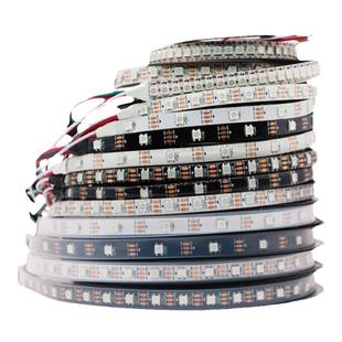 5V74灯96灯跑马软灯条5050灯珠内置IC单点单控WS2812B幻彩LED灯带