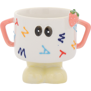 喜糯糯稀奇古怪的杯子高颜值好看情侣马克杯大容量陶瓷设计感超绝