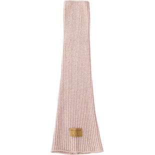 Rougo罗口粉色羊毛长筒针织袜套堆堆袜子女过膝腿套2025新款保暖