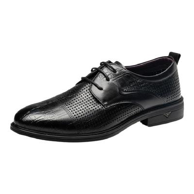 蜘蛛王新款商务风透气男士皮鞋