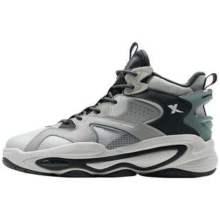 特步黑爷7.0高帮保暖板鞋男鞋2025秋冬季新款休闲鞋子97511931002