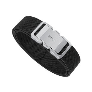 加长银色窄款合金自动快脱插扣弹力腰带商务通勤可剪胖子大码皮带