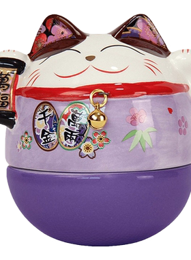 招财猫桌面生日礼物小摆件不倒翁