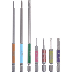 VESSEL梅花批头日本进口威威强磁带孔六角星型加长T4T5T6T8T10T15