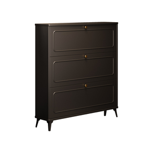 超薄翻斗鞋柜家用门口室内入户极小窄小户型省空间实木玄关收纳柜