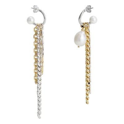 珍珠设计感高级大气流苏耳环