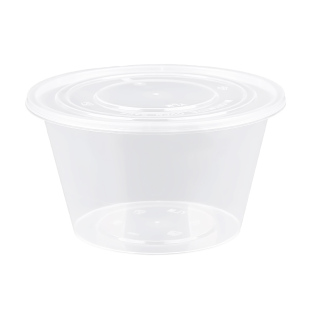 打包盒一次性餐盒饭盒带盖圆形汤碗食品级长方形透明加厚带盖盒子