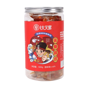 状元蔡酸辣无骨鸡爪即食罐装