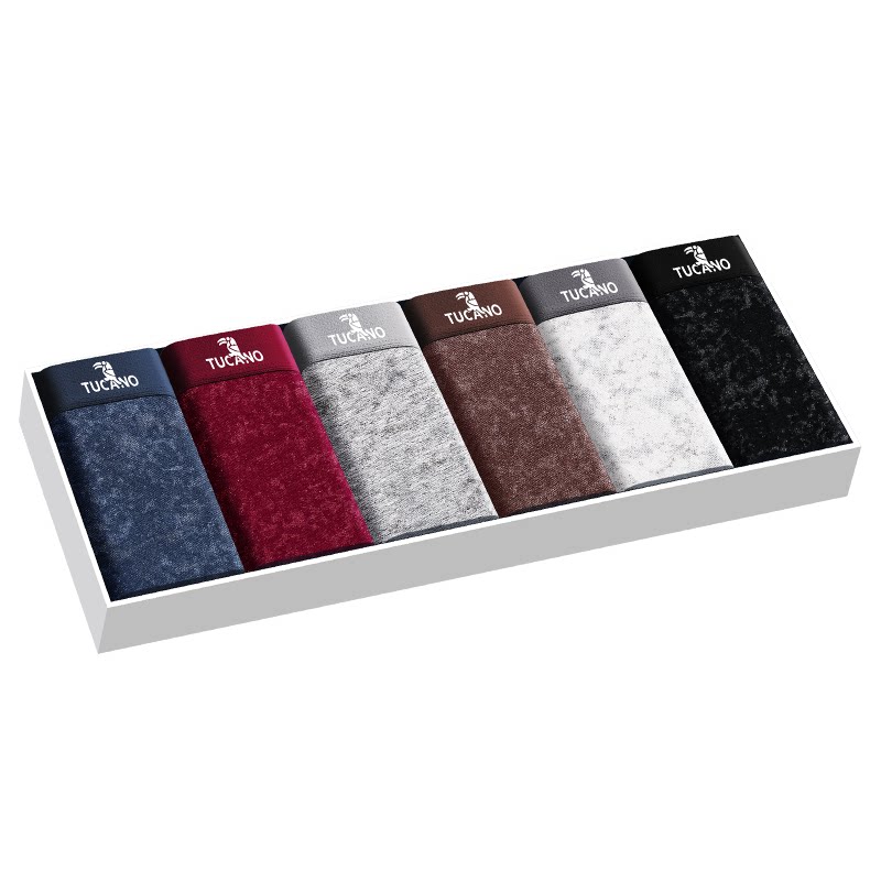 啄木鸟高端品牌纯棉男士内裤舒适抗菌平角短裤头2026新款四角裤衩