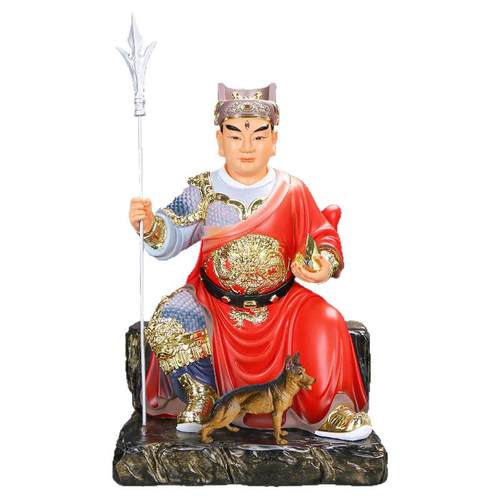 善缘堂二郎神杨戬二郎真君树脂像华光大帝马王爷马天君像彩绘摆件