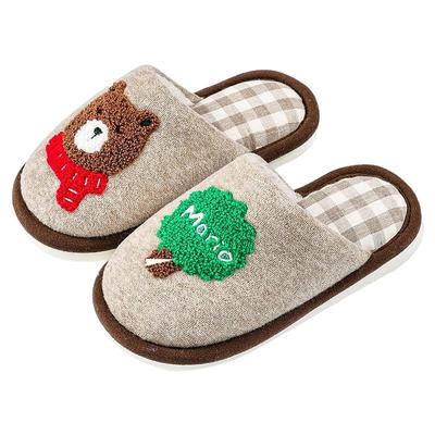 儿童棉拖鞋男童女童2025冬季新款室内小朋友家居毛毛男孩宝宝拖鞋