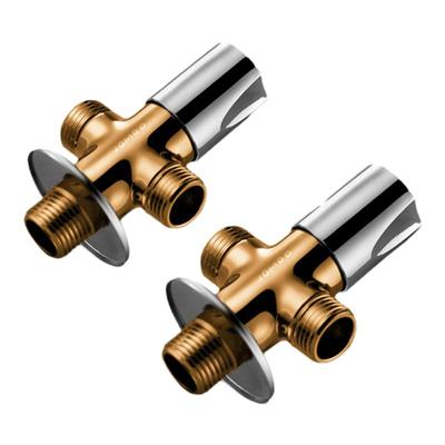 洗衣机三通角阀九牧全铜阀体