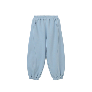 布丁哈鲁春装女童童装百搭裤子2026春季新款儿童束脚宽松卫裤