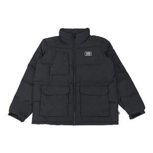 VANS范斯2025秋新款男女情侣羽绒服夹克保暖休闲外套VN000H22BLK
