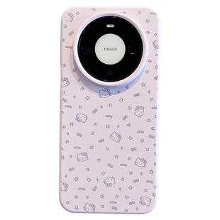 拓岚 适用华为mate80promax新款手机壳古董白可爱音符kitty猫mate80/70/60pro液态硅胶pura70pro挂绳防摔网红