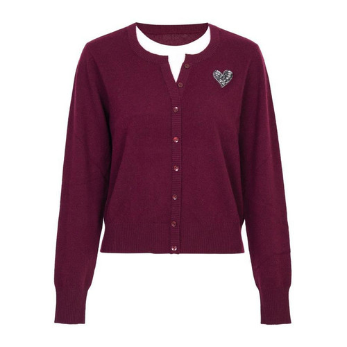 【100%绵羊毛】婉甸25冬新品假两件套头衫羊毛针织衫1244W08GS3