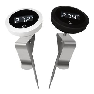 温度计咖啡牛奶高精度厨房防水可夹免电池水温计测液体食品探针式