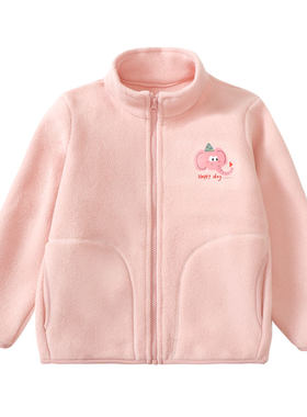 女童秋冬摇粒绒外套儿童校服内搭