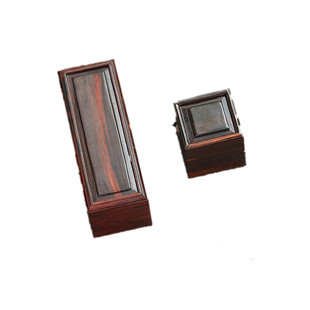 仿古小首饰收纳盒 红木红酸枝明式戒指盒扳指盒 文玩耳坠把件收纳