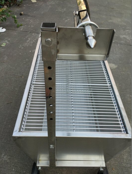 自动翻转烤全羊烧烤炉架子商用家用户外木炭烤羊腿加大加厚烤乳猪