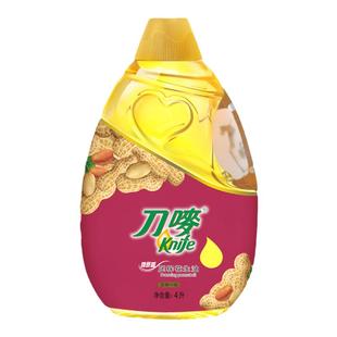 刀唛正品花生油4L一级压榨家用炒菜食用植物油大桶装营养油knife