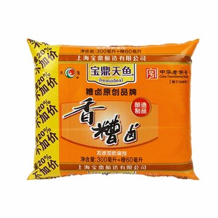 上海宝鼎天鱼糟卤360ml*3袋装三年陈糟卤糟毛豆泡椒鸡爪调味卤汁