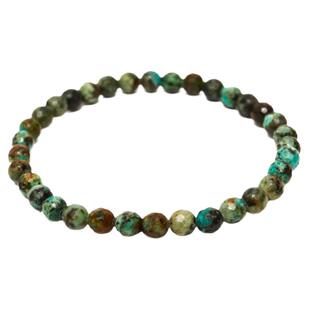 BLUE BLOOD美国矿区原矿松石印第安笑脸银饼手链 纳瓦霍绿松石手