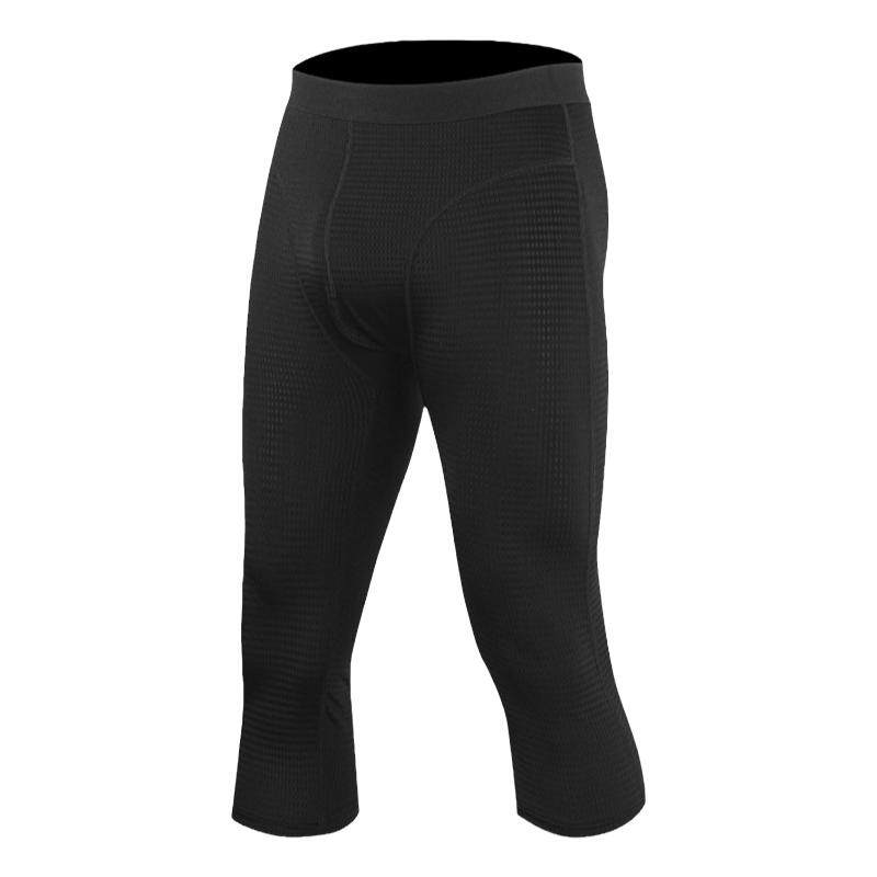 男士七分打底内裤篮球紧身裤运动防磨腿速干跑步健身高弹力平角裤
