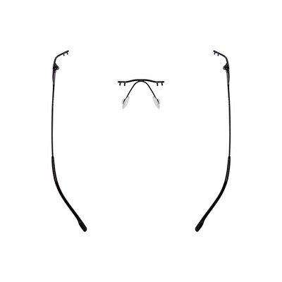 男双孔卡丁无框眼镜架纯钛通用无边框合金配件更换维修替换框脚腿