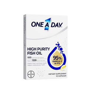 【自营】【尝鲜体验装】拜耳OneADay水晶鱼油95%鱼油DHA12粒/盒