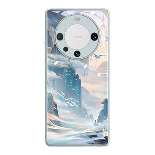 鎏金山水适用华为mate60手机壳mate70pro保护套80promax新款mt玻璃30的por女m后50外壳40防摔+十个性5G高级感