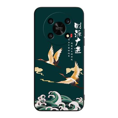 秋昊适用于荣耀x30轻奢高级感honorx30网红any-an00复古手机壳。荣耀x40gt全包防摔adt-an00山水风景画huawei