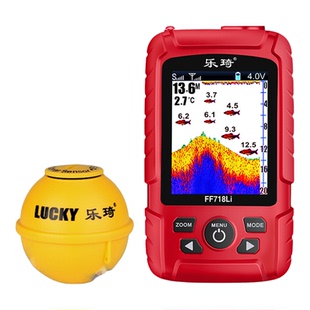 乐琦正品无线探鱼器 高清彩屏声纳钓鱼超声波水下探测器 黑坑夜钓